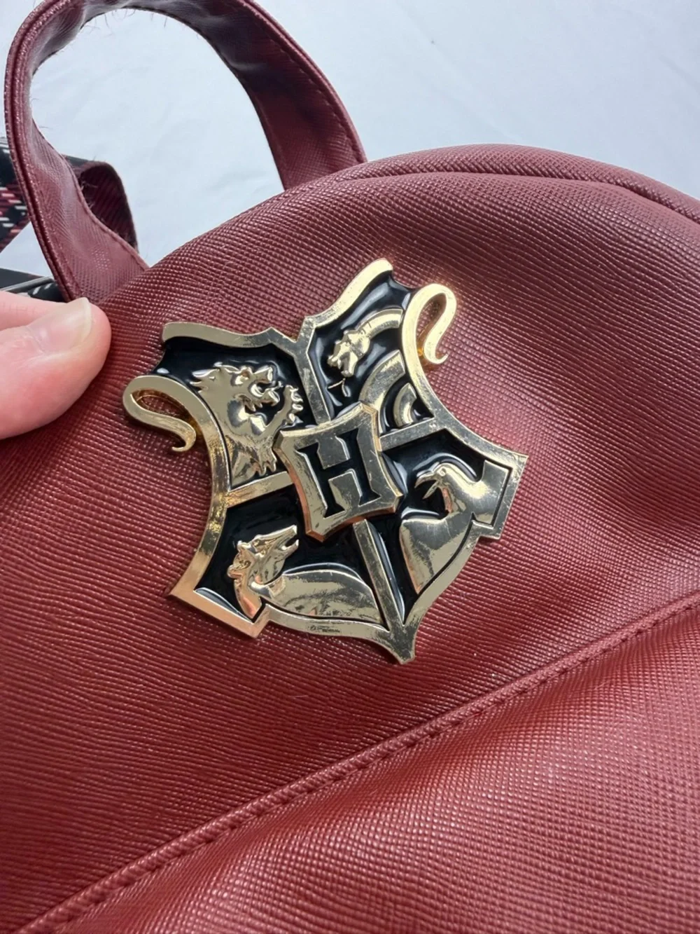 Bioworld Harry Potter Mini Backpack Hogwarts Red Plaid Straps - Picture 12 of 12